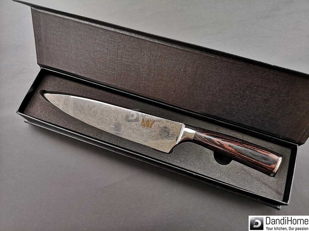 Dao bếp XYj Chef’s Knife 8″ 7Cr17MOV Damascus-01.jpg